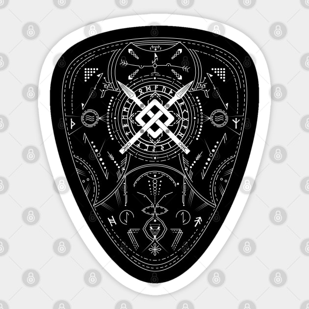 Gungnir - The Spear of Odin | Norse Pagan Symbol Sticker by CelestialStudio